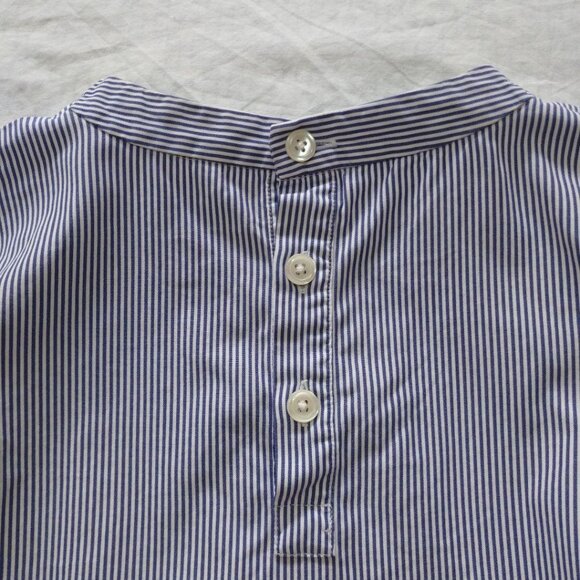 Muniji Striped Long Sleeve Shirt Blue - Picture 4 of 4